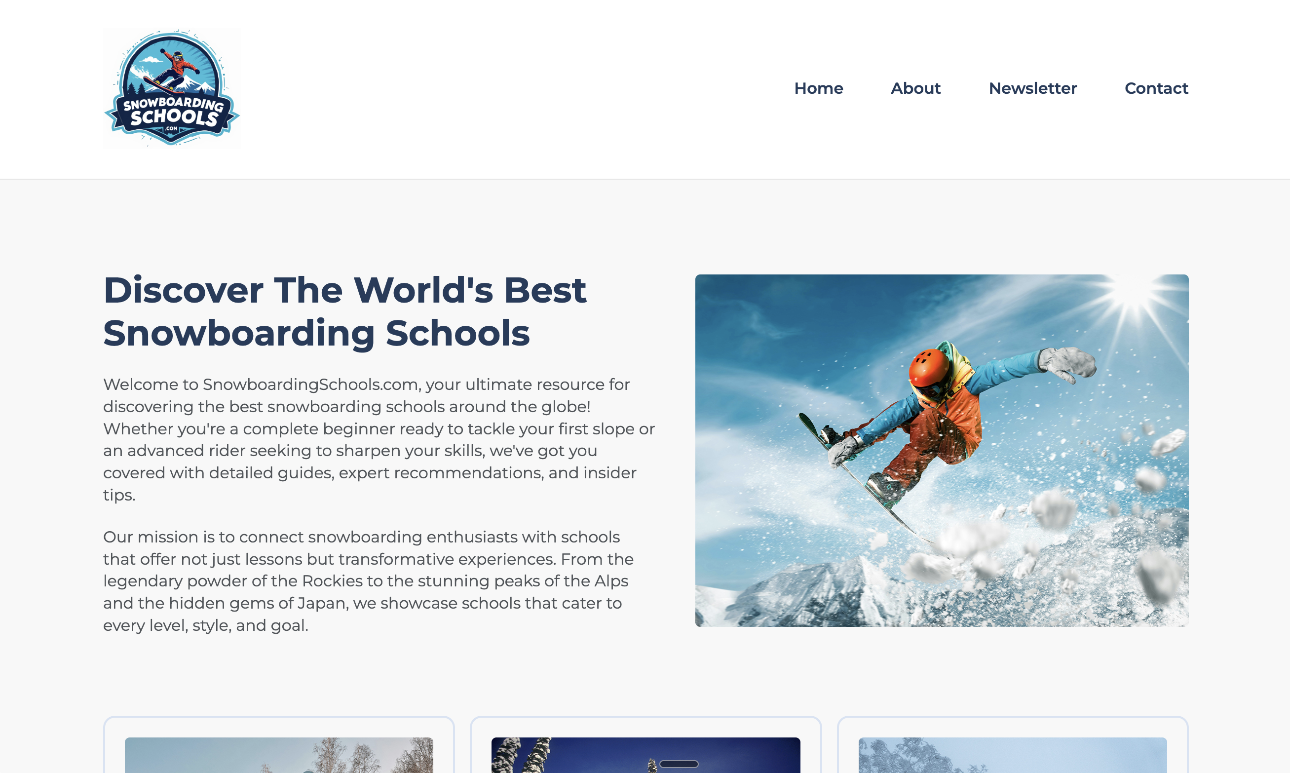 Snowboarding Schools screenshot